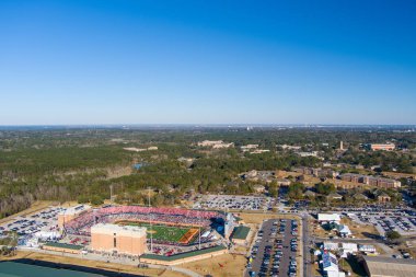 Şubat 2022 'de Hancock Whitney Stadyumu' ndaki son sınıf maçının hava görüntüsü.
