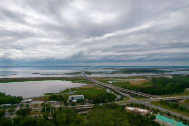 Daphne, Alabama havadan görünümü mobil Koyu'nun Doğu kıyısında 