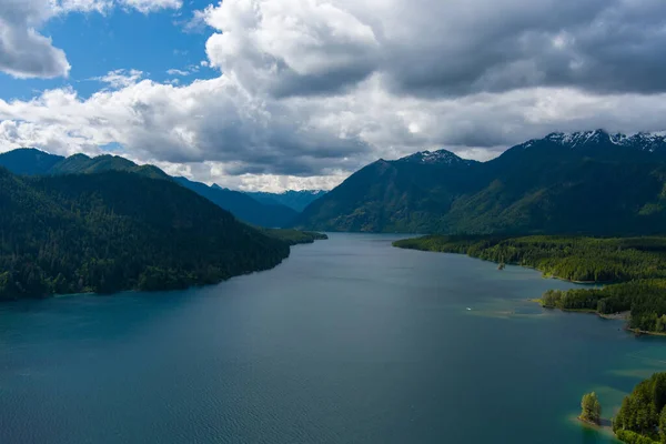 Lake Cushman Und Die Olympischen Berge Des Bundesstaates Washington Juni — Stockfoto