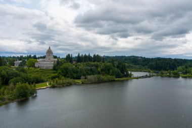 The capital building at Olympia, Washington in June of 2022  clipart