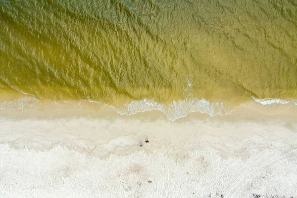Aerial View Fort Morgan Beach Surf Gulf Shores Alabama June — Stock Photo, Image