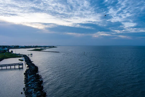 Dauphin Island Alabama Sunset August 2022 — Foto Stock