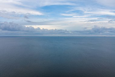 Aerial view of the Dauphin Island Bridge and surrounding area in Mobile, Alabama 