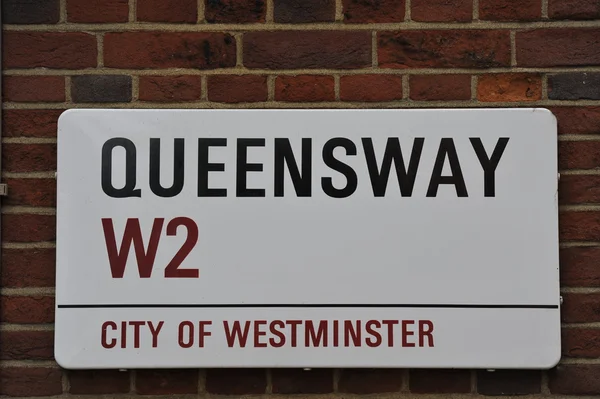 Queensway sign — Stock Photo, Image