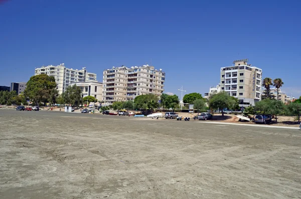 Pláž v limassol, Kypr. — Stock fotografie