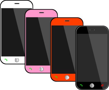 gerçekçi siyah cep telefonu