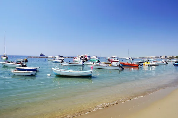 Yachts and boats in marina — Stock Photo, Image