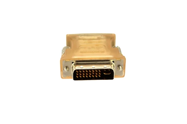 D-Sub plug-and-socket adapter — Stock Photo, Image