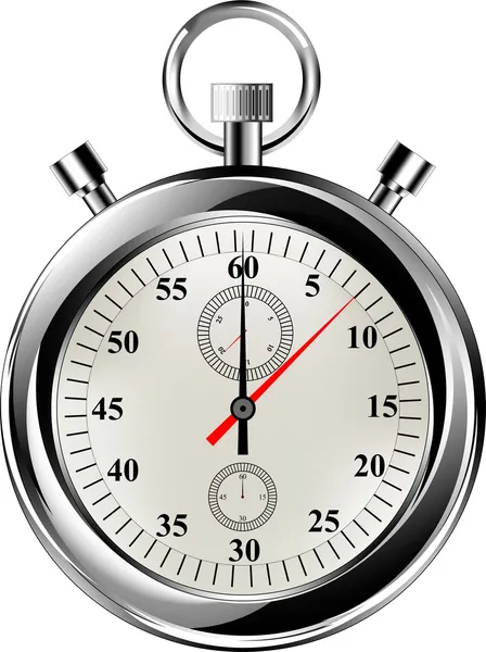 Reloj de parada vectorial, ilustración realista eps8 — Vector de stock