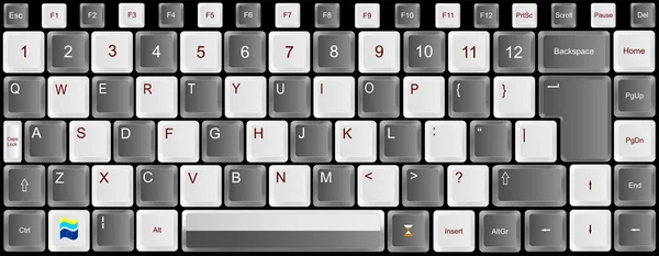 Clavier — Image vectorielle