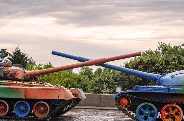 Katonai tartályt panzer pálya — Stock Fotó