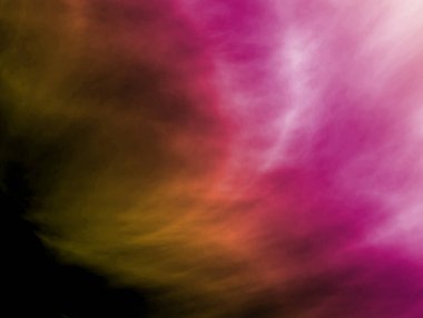 Koyu arkaplanda renkli duman