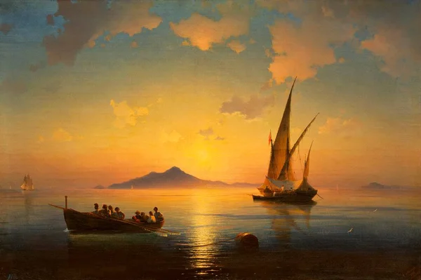 Bahía Nápoles Ivan Aivazovsky —  Fotos de Stock