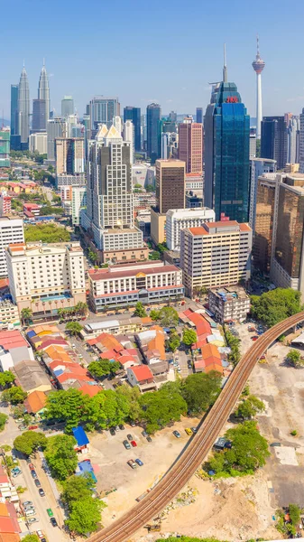 Kuala Lumpur Malajzia 2019 Március Top View Light Railway Transit — Stock Fotó
