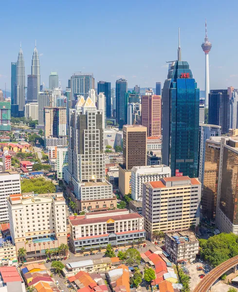 Kuala Lumpur Malajzia 2019 Március Városkép Modern Felhőkarcolókkal Kuala Lumpurban — Stock Fotó