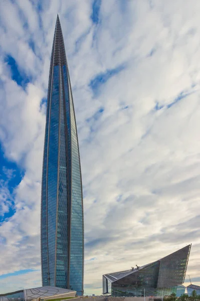 Szentpétervár Oroszország 2020 Augusztus Lakhta Center Felhőkarcoló Szentpéterváron Oroszországban Európában — Stock Fotó