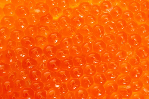 Primer Plano Caviar Salmón Fondo Textura Caviar Rojo —  Fotos de Stock