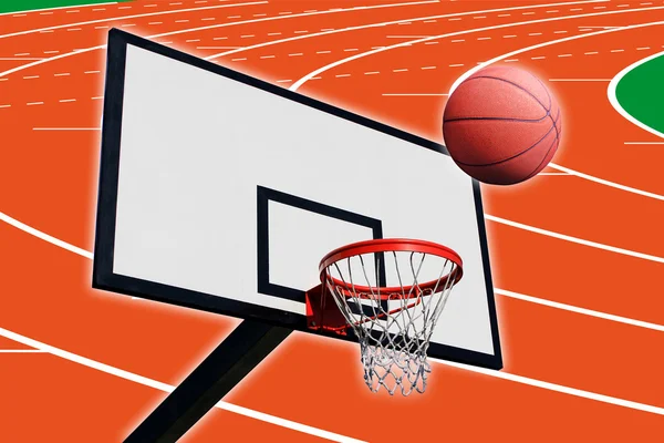 Un panel de baloncesto — Foto de Stock