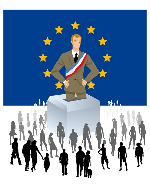 Elecciones europeas — Vector de stock