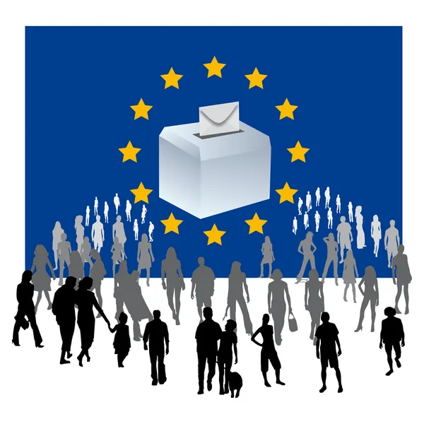 Elecciones europeas — Archivo Imágenes Vectoriales