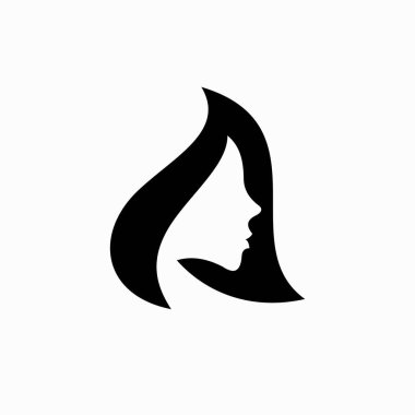 Kadın silueti, harf A logosu.