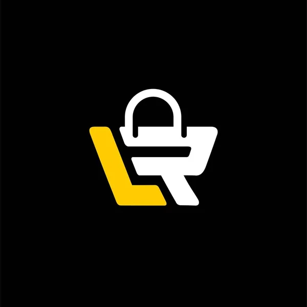 Retail Logo Met Letter Concept — Stockvector