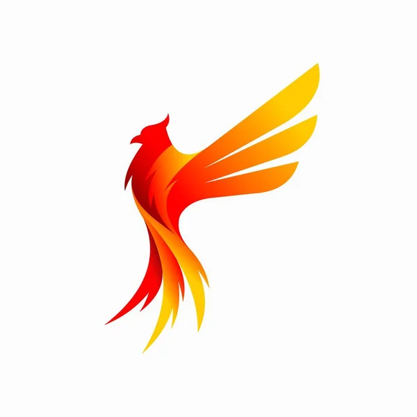 Diseño Del Logo Phoenix Logo Phoenix Bird — Archivo Imágenes Vectoriales