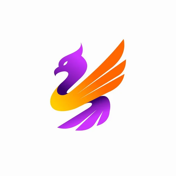 Дизайн Логотипу Hawk Простою Концепцією — стоковий вектор