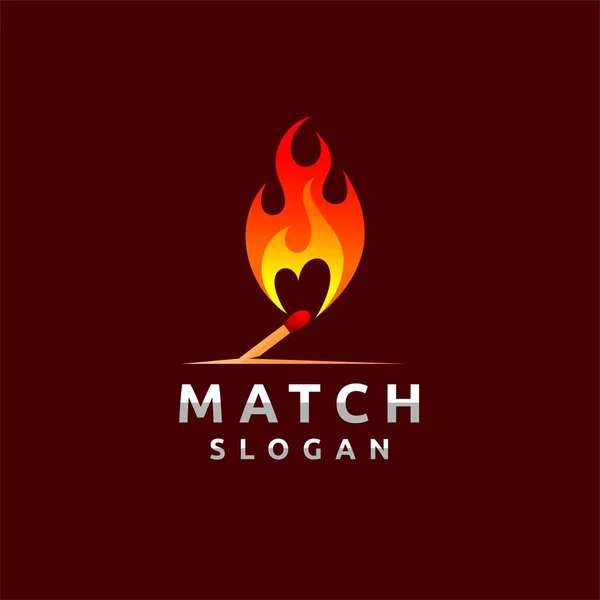 Match Logo Lettering Concept — Stock Vector