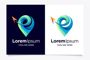 pin logosu ve su konsepti