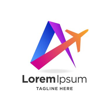 A harfli uçak logosu