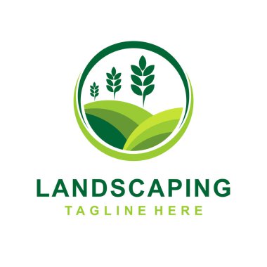 Çember konseptli peyzaj logosu