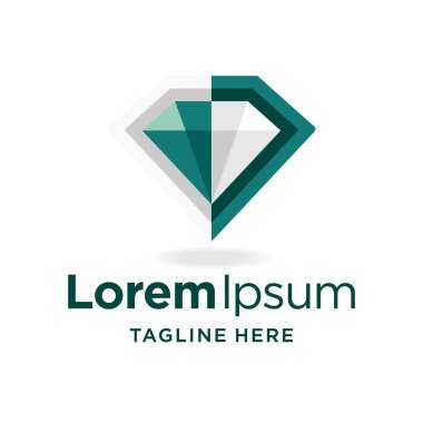Modern konsepte sahip elmas logosu