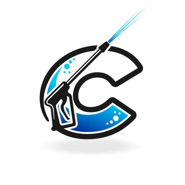 C harfli güç yıkama logosu