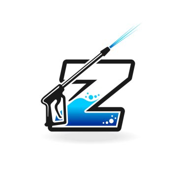 Z harfli elektrik yıkama logosu