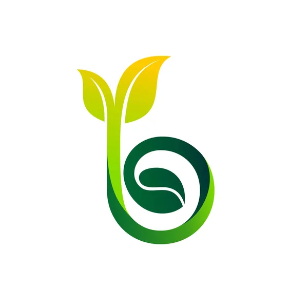 Bean Logo Letter Concept —  Vetores de Stock