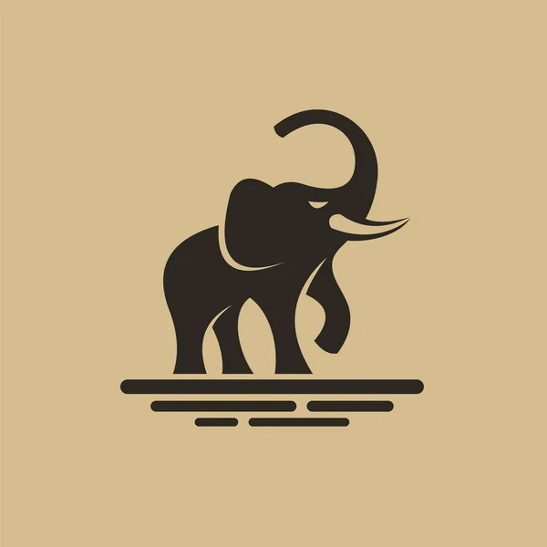 Elephant Logo Modern Concept — ストックベクタ