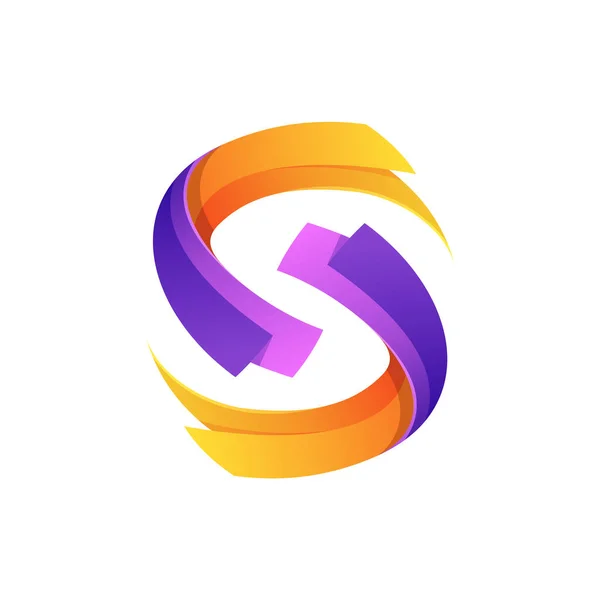 Letra Logotipo Com Conceito Elemento Papel — Vetor de Stock