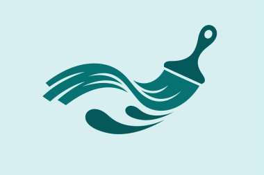 Fırça vektör logosu, fırça aracı vektörü