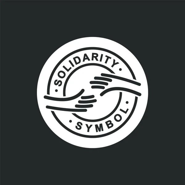 Návrh Loga Solidarity Symbol Solidarity — Stockový vektor