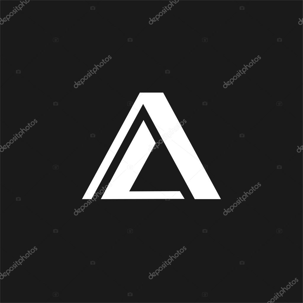 Letter AL logo, AL monogram logo design