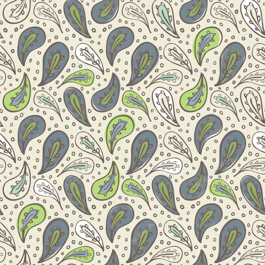 Paisley pattern on beige