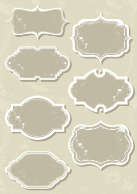 Vintage etiket kümesi