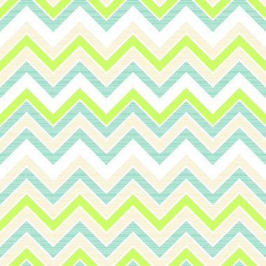 yeşil beyaz bej ve turkuaz sorunsuz retro geometrik chevron desen