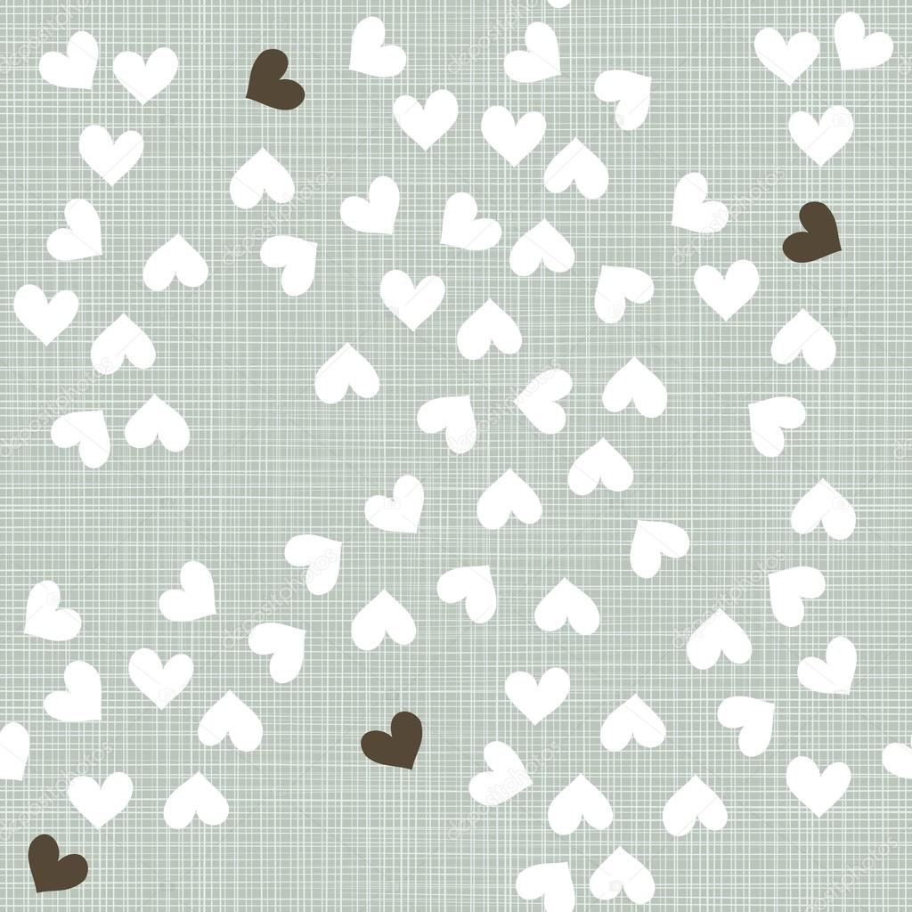Blue beige brown white romantic seamless pattern with messy little ...