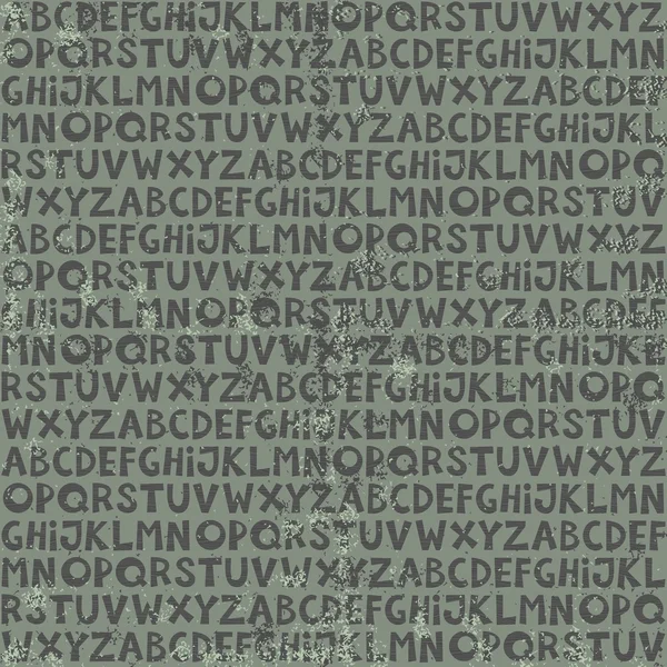Grunge Latinské dopis vzor bezešvé v modré a šedé na tmavém pozadí — Stockový vektor