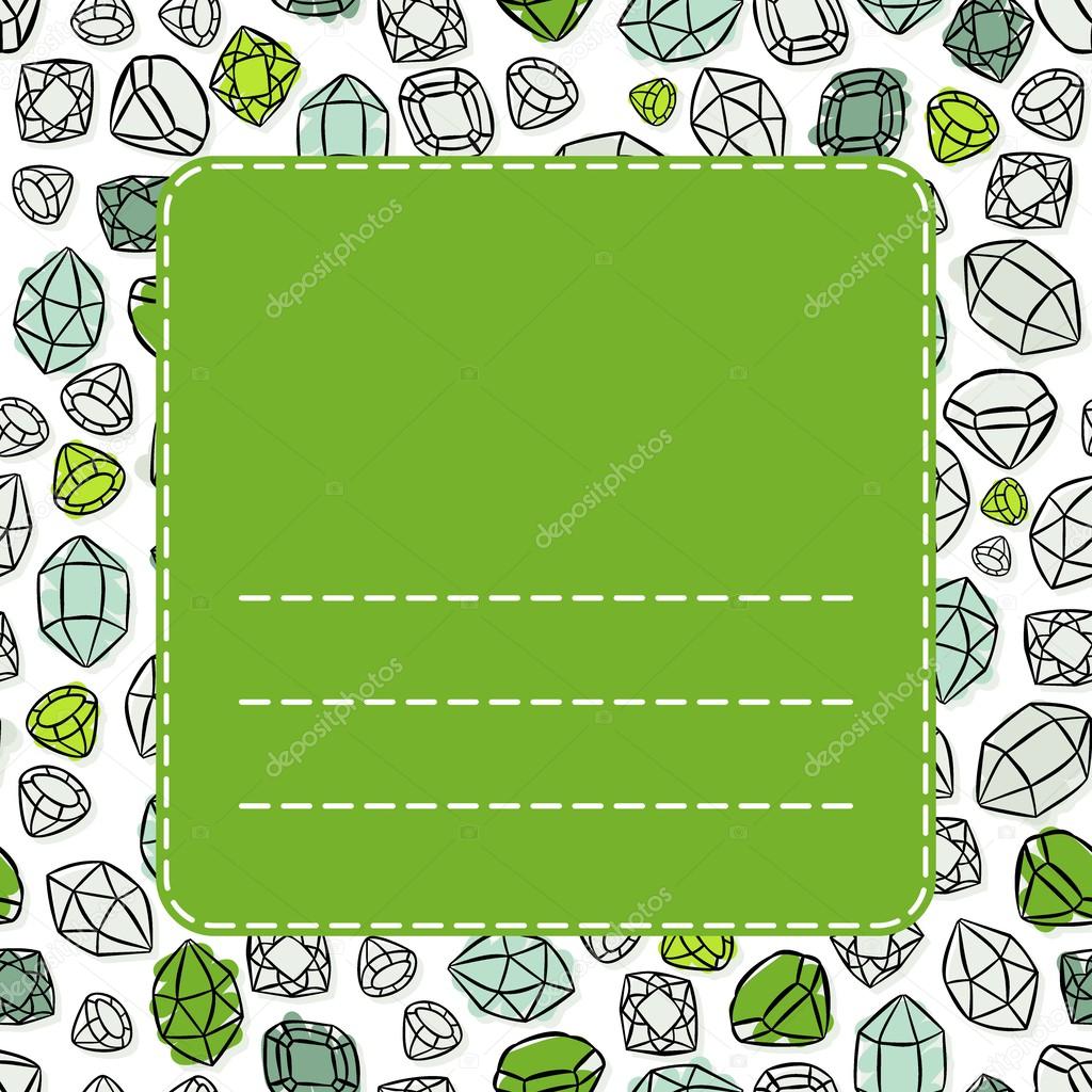 Crystals  seamless pattern