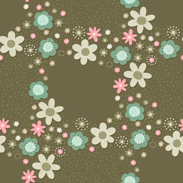 Blommiga dekorativa sömlösa mönster — Stock vektor