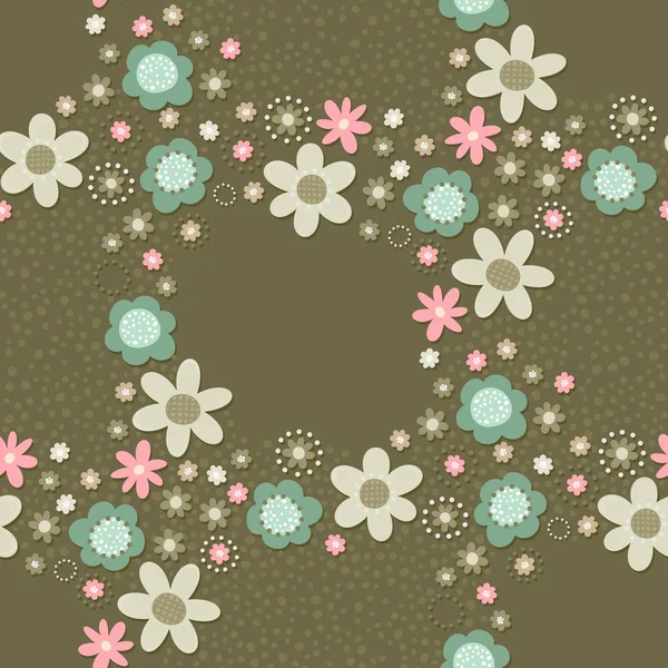 Floral decorative seamless pattern — Stock Vector