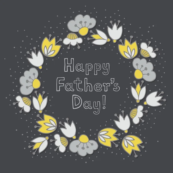 Father's Day greeting card — Stock Vector